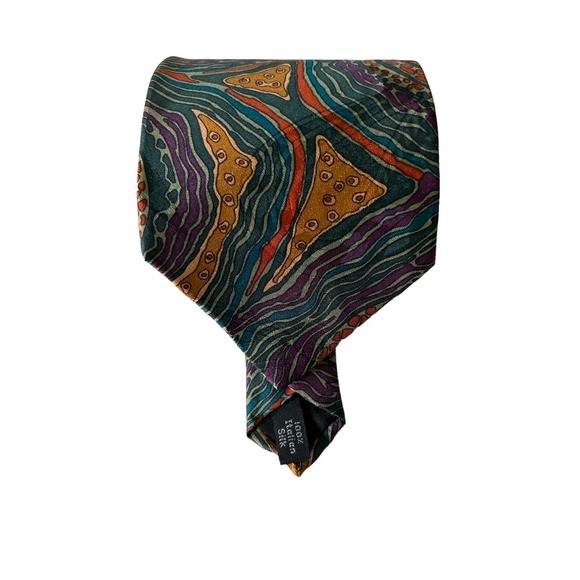 Desert Designs Southwestern 100% Italian Silk Men's Tie‎ Made In USA - Picture 1 of 5